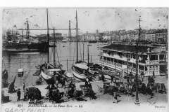 Le vapeur Cabo de Palos, de la compagnie Ybarra y Cía., amarré dans le port de Marseille entre 1890 et 1930. Auteur : inconnu. Collection MMB.