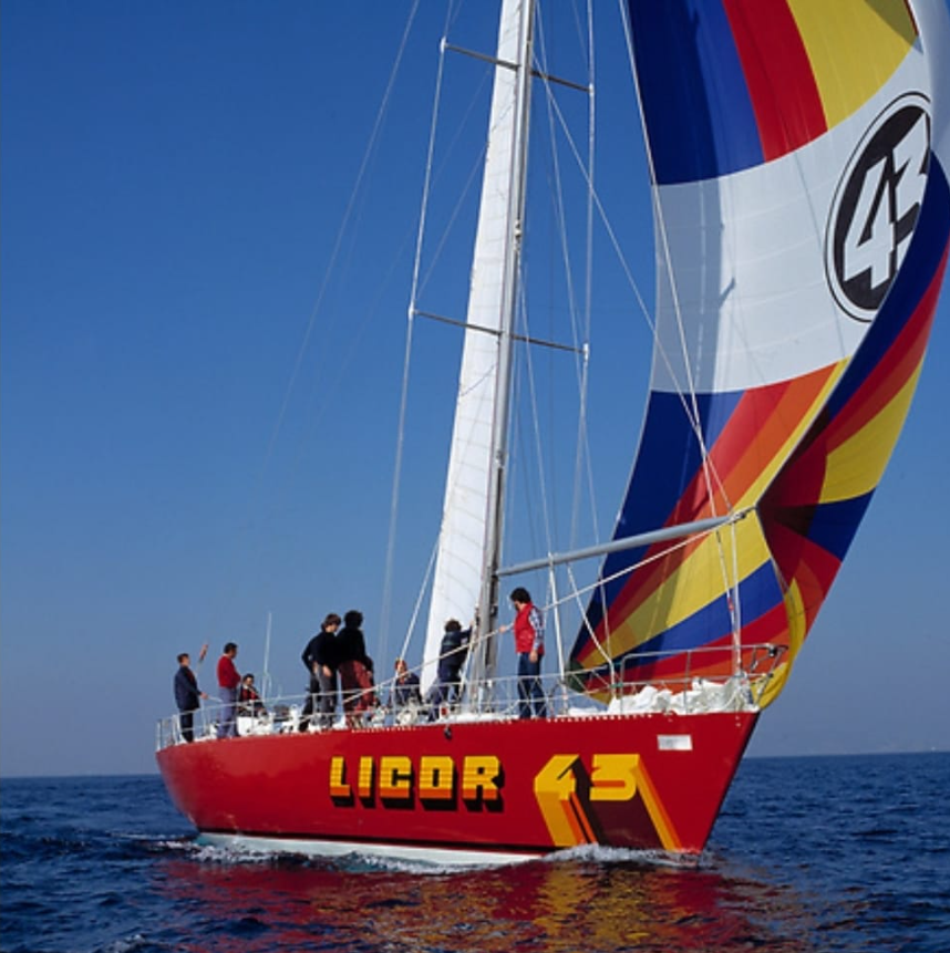 Proves de navegació del Licor 43 a Cartagena, el gener de 1981. ©Aleksejs Vjuns. ARGO 15. Museu Marítim de Barcelona.