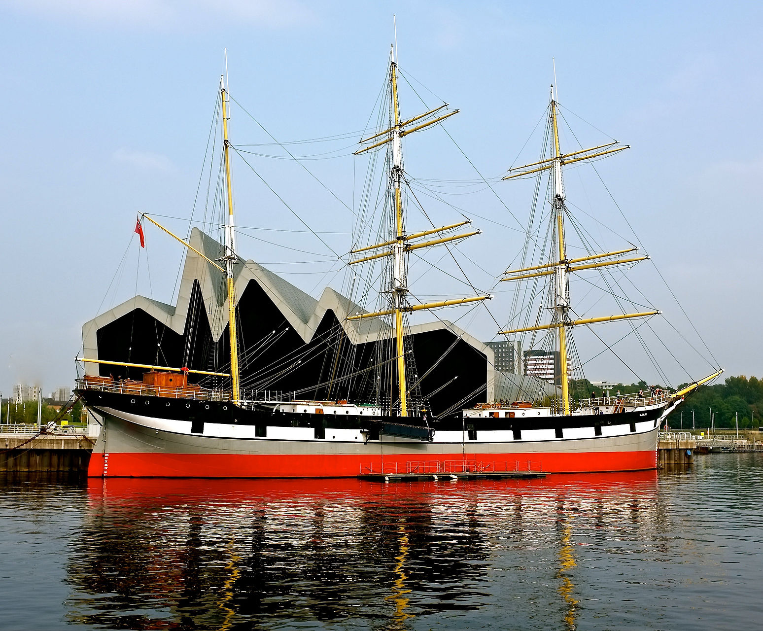 El velero Glenlee en el Museo Riverside, Glasgow. Foto: Leslie Barrie / Wikimedia Commons.