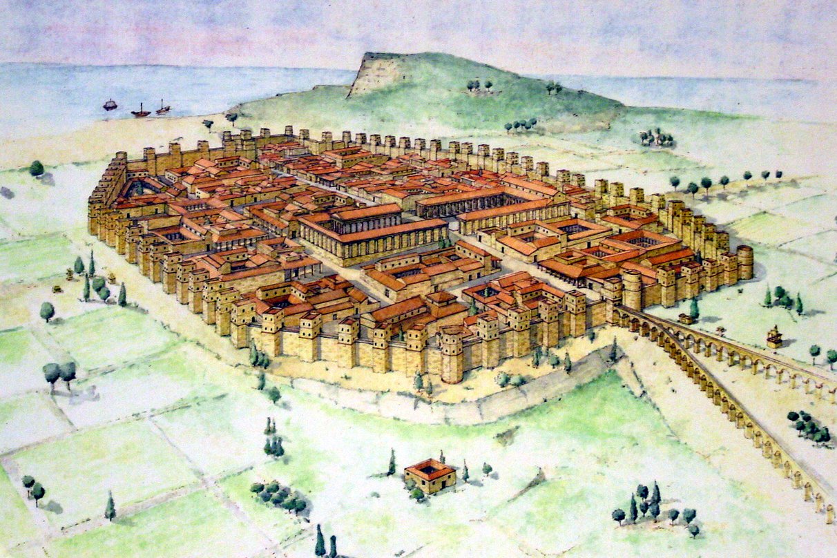 Recreación de la Barcino romana. Foto: geografiainfinita.com.