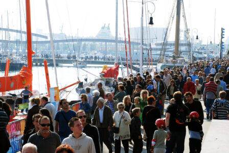 Le Moll de la Fusta à Barcelone, quelques jours avant le départ de la Barcelona World Race. © Cris Barredo / WeLearnBlue Le Moll de la Fusta à Barcelone, quelques jours avant le départ de la Barcelona World Race. © Cris Barredo / WeLearnBlue