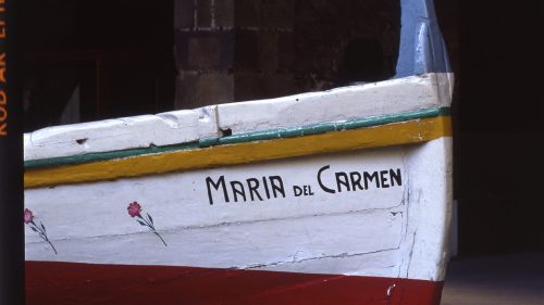 Le bateau de xàvega centenaire María del Carmen. Photo : Collection MMB.